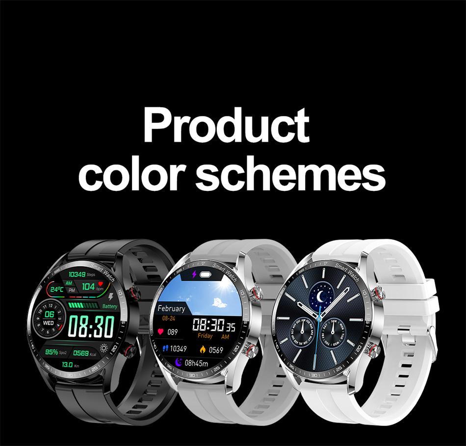 New Business Smart Watch Men 1.53 inch Full Screen Touch Multi Sport Mode ECG+PGG Sport Waterproof Bluetooth Call Smartwatches