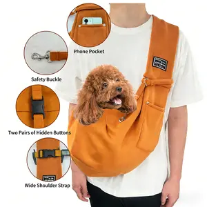 Portable Lightweight Pet Carrier Bag, Solid Color & Plaid Pattern Pet Carrier Backpack With Adjustable Strap For Small Dogs, Poodle & Cats