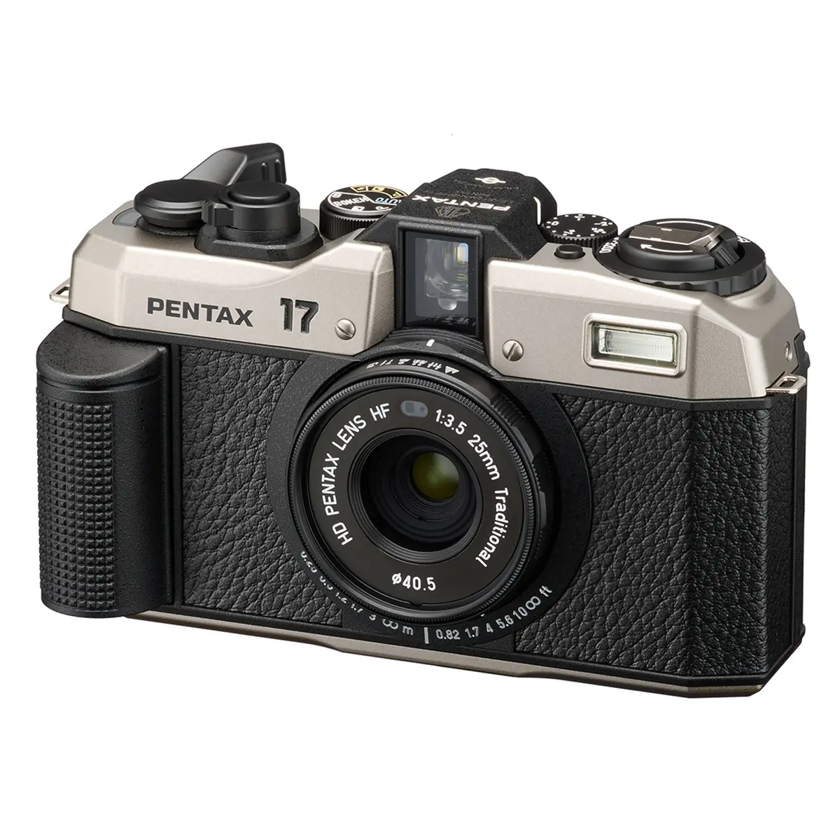 Pentax 17 Compact Film Camera - Dark Silver, New Magnesium Body, Included Lens, Compatible Filters, Viewfinder