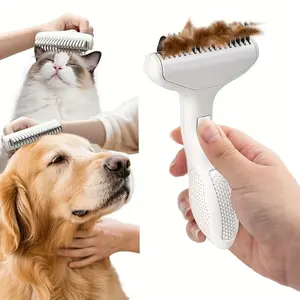 Dog Dematting Brush & Rake for Matted Fur Removal, Ideal for Doodles, Poodles, Goldendoodles, Thick-Coated Pets, 2-In-1 Dematting Tool, Grooming Tools