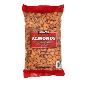 Kirkland Signature Supreme Whole Almonds 3 lbs US Sourced Steam Pasteurized Nut Snack High-Quality Natural Goodness