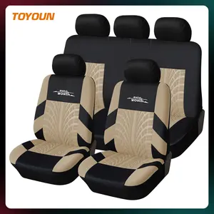 Full set of car seat covers, universal breathable fabric car protector, airbag compatible, suitable for Toyota/Honda/Civic/Corolla/4Runner/Camry/Hyundai/Nissan/CRV/HRV/Kia/Sorento/Mazda, essential car interior accessories