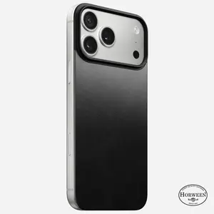 Magnetic Leather Back - iPhone 17 Pro Max | Black | Horween | MagSafe