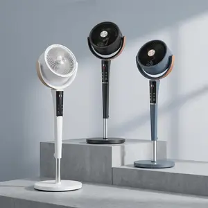 1050 CFM Pedestal Fan with Remote – Quiet DC Motor, 15 Speeds & 120° Oscillation, Adjustable Height 37"–45", 12H Timer, Ideal for Bedroom or Living Room