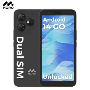 MIRO A1 Smartphone Unlocked GPS-Enabled Octa-core Android 14 4(2+2)GB RAM 32GB Expandable up to 1TB 4G Dual SIM 5.99'' HD 2.5D Display Cellphone