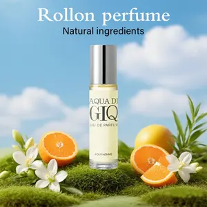 Natural Rollerball Perfume Lemon Bergamot Orange Sea Water Musk Fresh Like Breeze 10ML Portable, Sport to Commute Refreshing Scent, Single Item Pack