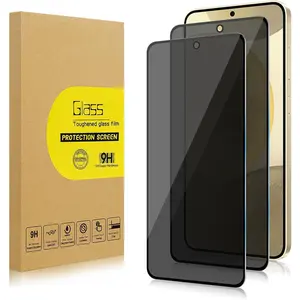 2 Pack  Screen Protector for  Galaxy S24+/S24 Plus 6.7" [Anti-Spy Tempered Glass][Fingerprint Unlock Support], Anti-Scratch, Bubble-Free, Easy Install 9H Protective Glass