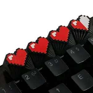 Pixel Heart Keycaps for MX Switches - Playful, Nostalgic Design for Any Keyboard