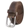 Men's Leather Heavy Duty Belt with Buckle - Adjustable Fit Casual/Work Jeans Belt, Durable Fashion Accessory, Gifts for Adults (Birthday, Father's Day),sohochic