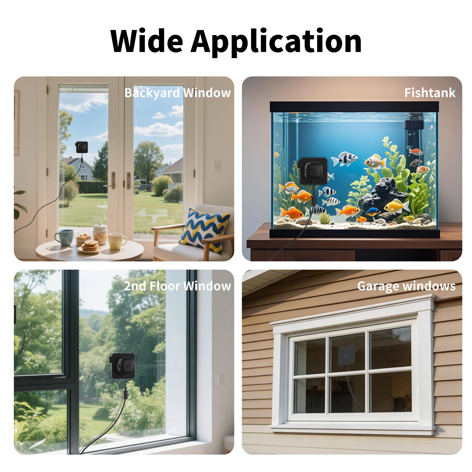 Window Camera With 2K 3MP Full Color Night Vision No Extra Fee 2.4G/5G Dual Band WiFi No Drill 3-Min Install 24/7 Record WiFi Home Security Camera AI Human Detection Two-Way Audio Indoor Glass Mount for Home Security Window Camera With 2K 3MP Full Color Night Vision No Extra Fee 2.4G/5G Dual Band WiFi No Drill 3-Min Install 24/7 Record WiFi Home Security Camera AI Human Detection Two-Way Audio Indoor Glass Mount for Home Security