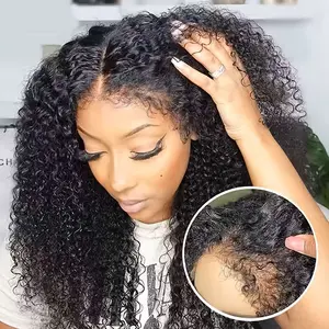 13x6 Hd Afro Kinky Curly Wig Human Hair Quality 250% Density  13x4 4c Edges Frontal Deep Wave Curly Lace Front Wigs For Women Kinky Curly Wig on sale