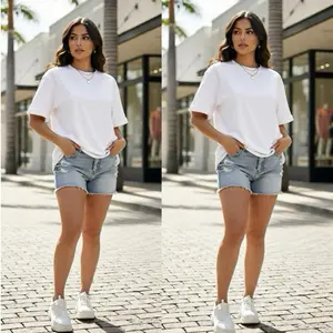 Estrella112-Beautiful basic shirt oversize