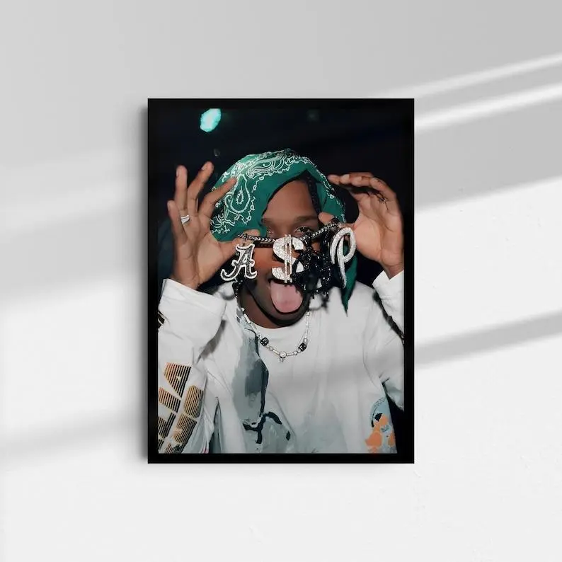 Rocky Poster - Rocky Wall Art Poster - Rapper Wall Art - Rocky Aesthetic Print - Rap Decor