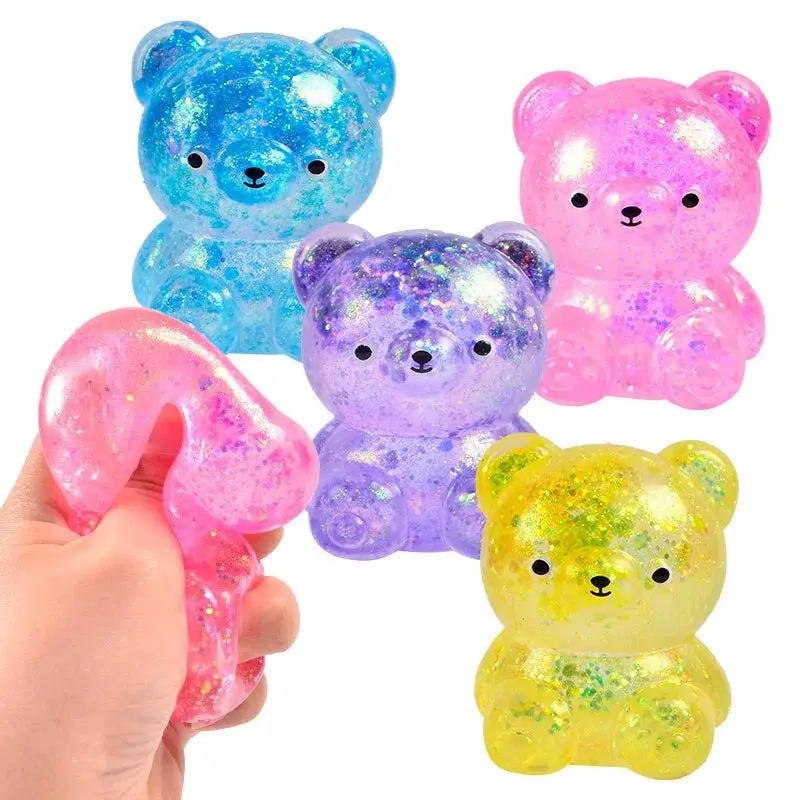 Glitter Gummy Bear Squishies