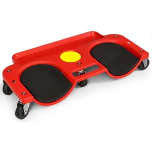 Rolling Knee Pad Platform with Wheels Built In Tool Tray Comfortable Cushioned Kneeling Pad for Machine Workers Carpenters Car Repairs Automotive Repair
