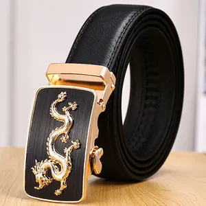 Mens Genuine Leather Belts Genuine Leather Waist Belt Brand Genuine Leather Strap Mens Automatic Belt