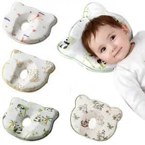 Baby Nap Pillow - Baby head shaper, Infant Baby Cartoon Pillow for Correcting Head Shape & Preventing Sideways Sleeping - Head & Neck Support for Baby Travel & Outdoor Fun