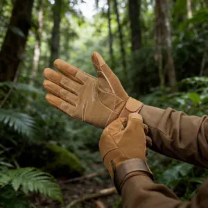 Winter Tactical Gloves for Men, Warm Insulated Touchscreen Gloves with Rubber Knuckle Protection, Windproof Cold-Weather Outdoor Gloves for Riding, Motorcycling, Cycling, Hiking & Daily Work