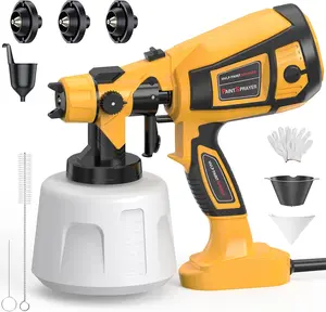 Paint Sprayer 850W High Power Electric Spray Paint 1400ml High Capacity Container Easy to Clean for Paint Sprayer for Furniture Garder Chairs Fence Walls Door Etc