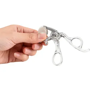 Eyelash Curler for Hooded and Deep Set Eyes - Professional Curler for Women - Makeup Tool for Best Lashes &Beauty，Easter gift Metal Eyelash Curler with Silicone Pads