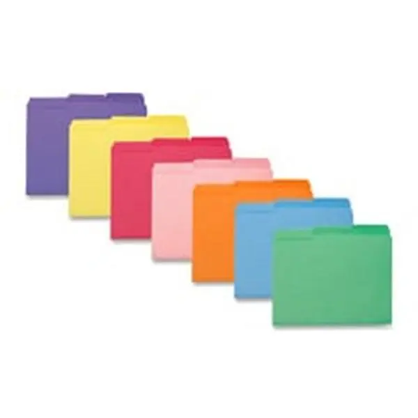 Smead Manufacturing Company Durable Single-Ply Thick Cardstock Interior Folder - SMD10271 - 0.33 Cut Tab - Letter Size - Yellow Expanding Folder with Hidden Tabs (Assortment Compatible), Durable Folders