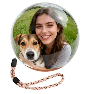 Peledic 2.7" DIY Video & Audio Crystal Ball – Customizable Electronic Display Sphere – Plays Your Own Videos & Music – Unique Gift for Couples & Pet Lovers