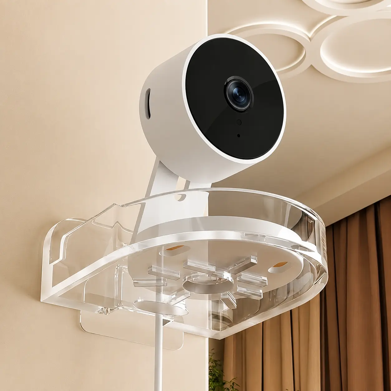 NKCCNUR A Set of Adjustable Heavy-duty Camera Mounts, Drill-free Wall-mounted, Space-saving, Secure and Stable, Suitable for Both Indoor and Outdoor Use, Easy to Install Safety