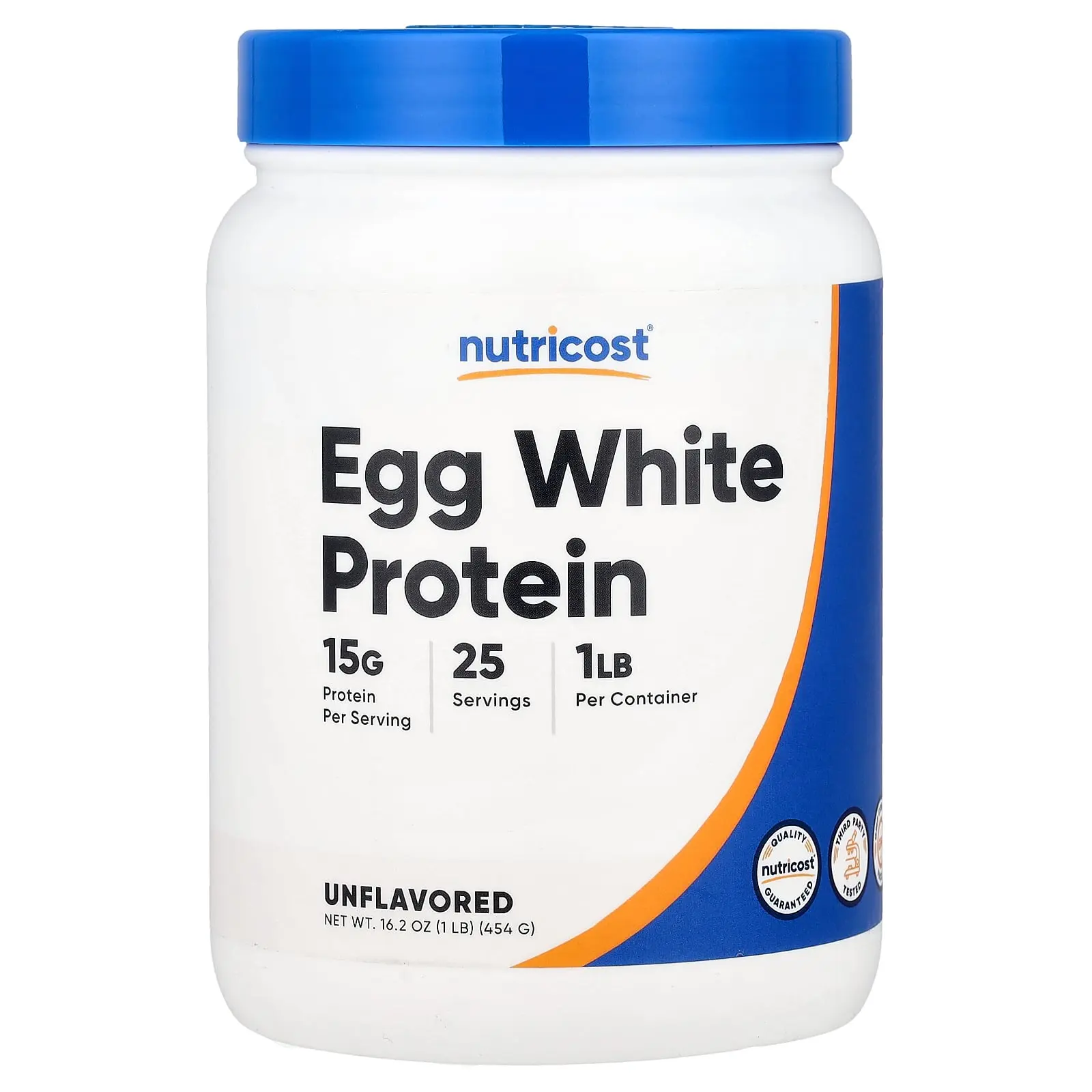 Nutricost Egg White Protein, Unflavored, 1 lb (454 g)