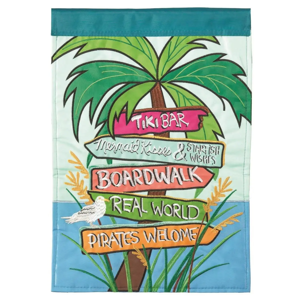 Dicksons M001136 29 x 42 in. Flag Double Applique Beach Signs Polyester - Large
