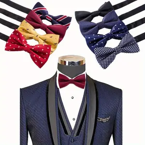 8 PACKS Elegant Adjustable Pre-tied Bow Ties for Men Boys