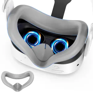Silicone Face Pad Cover for Meta Quest 3S, VR Face Pad Mask, Washable Face and Lens Cover, Headset Face Pad for Oculus Quest 3S, Console Accessories