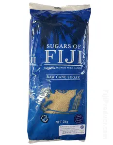 Raw Cane Sugar from Fiji (2kg bag) – 100% Natural, Unrefined Sweetener Flavor Traditional