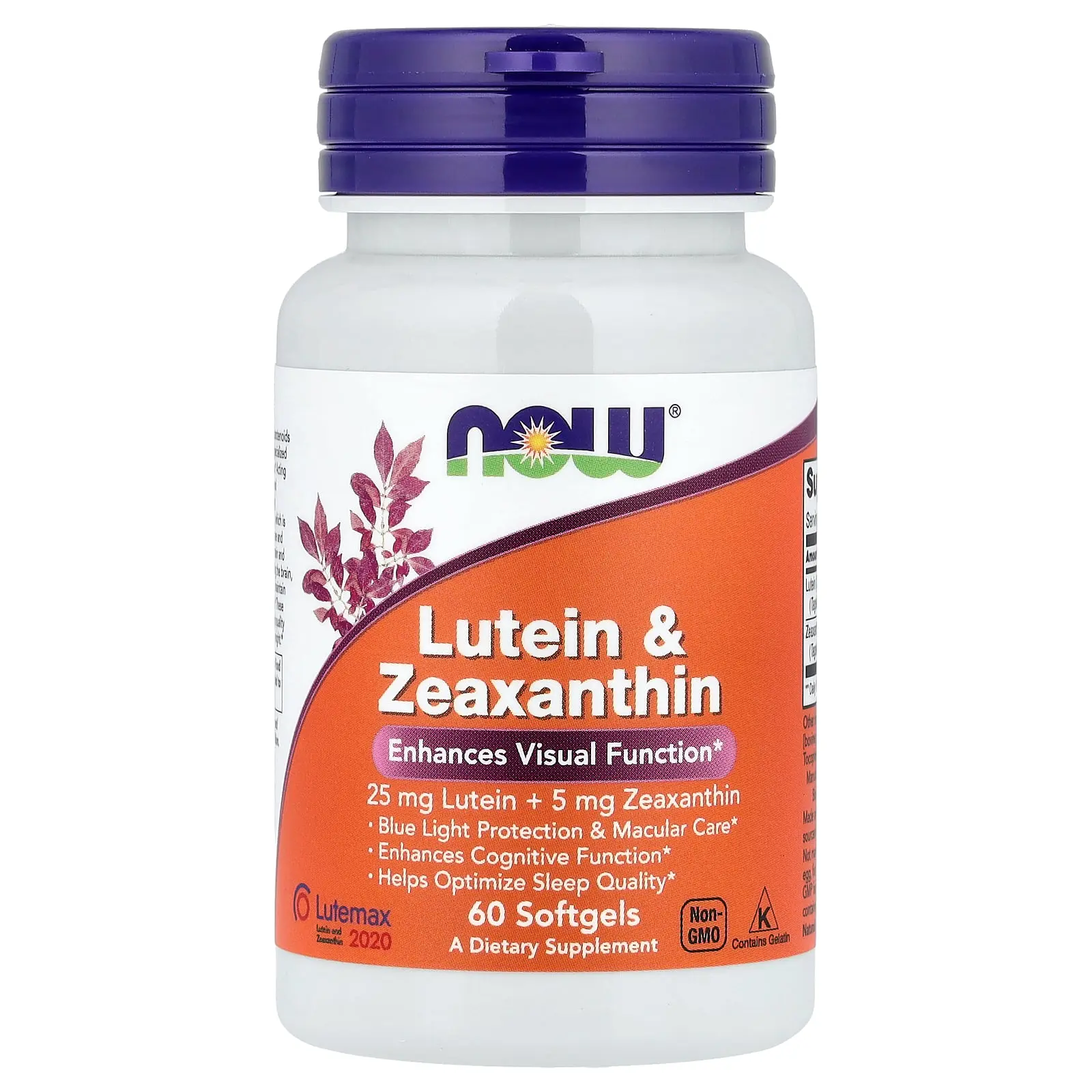 NOW Foods Lutein & Zeaxanthin, 60 Softgels