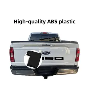 3D Raised Tailgate insert letters decal exterior accessories Compatible with Ford F-150 2021 2022 2023 2024 2025 Models Accessories ABS Plastic Anti FadeCoating Gloss Black