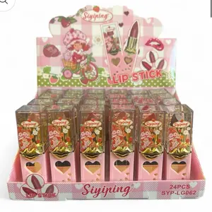 Siyiping 6 Strawberry Shortcake Beautiful Colors Lipstick SYP-LG062 6 Pieces Set for Vibrant Lip Looks