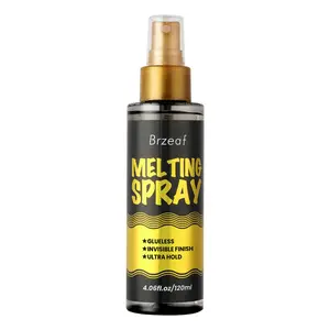 Lace Melting Spray and Holding Spray(120ml), Extreme Hold & Glueless, Melting Spray for Lace Wigs, Strong Natural Finishing Hold, Dries Quickly, Wig Melting Spray & Hair Adhesive for Wigs