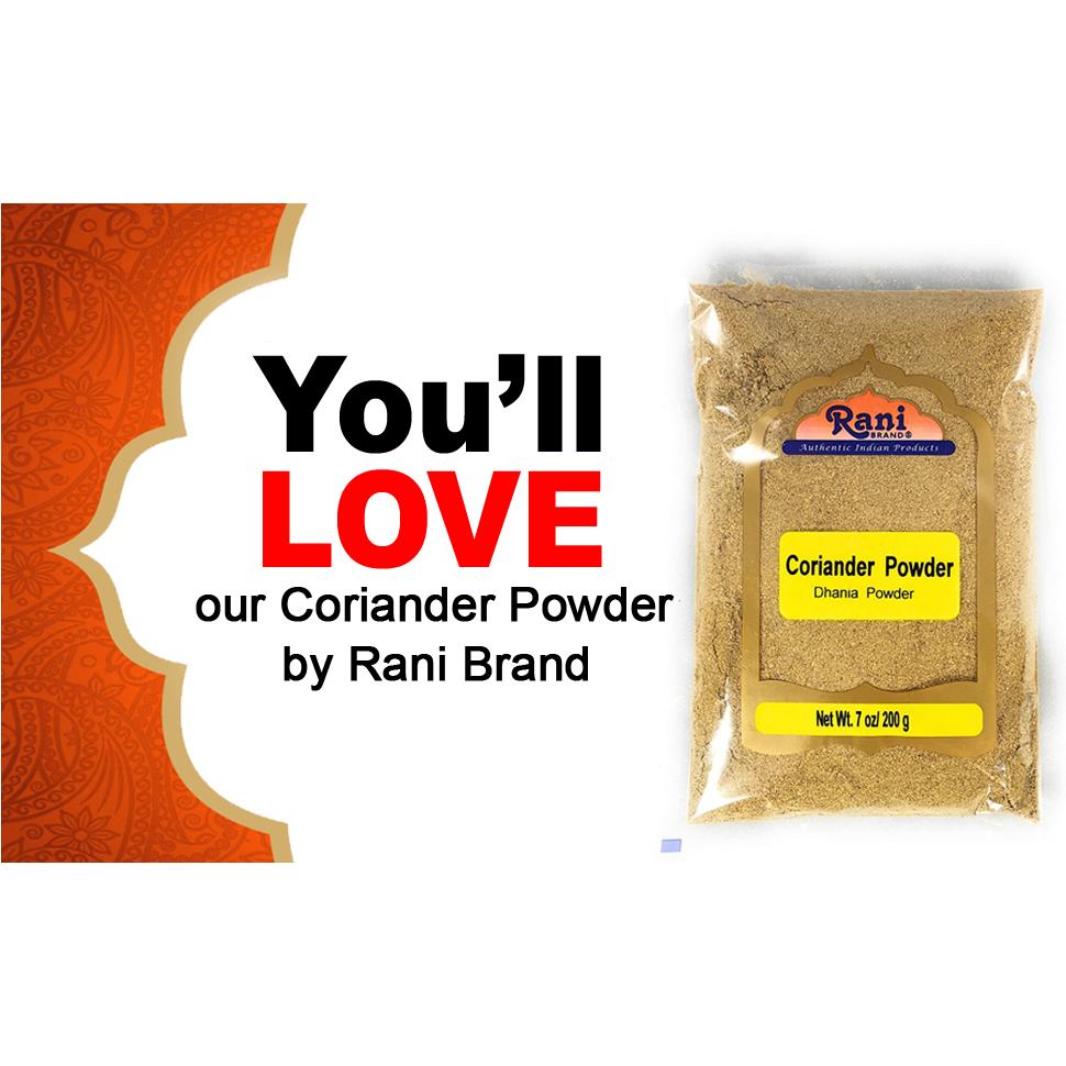 Rani Coriander Ground Powder (Indian Dhania) Spice, 7oz (200g) ~ All Natural, Salt-Free | Vegan | No Colors | Gluten Friendly | NON-GMO | Kosher