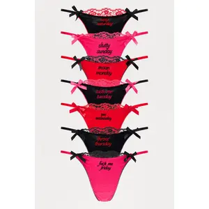 Certified Freak 7 Day Thong Pack - Multi Color