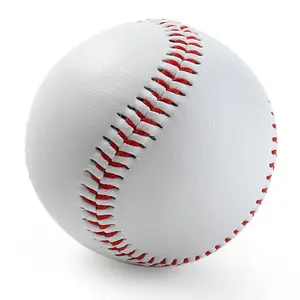 PU Leather Standard Size No.9 Soft Filled Plain Training Balls – Alloy Bat-Compatible Strike Balls for Baseball Sports & Outdoor Training