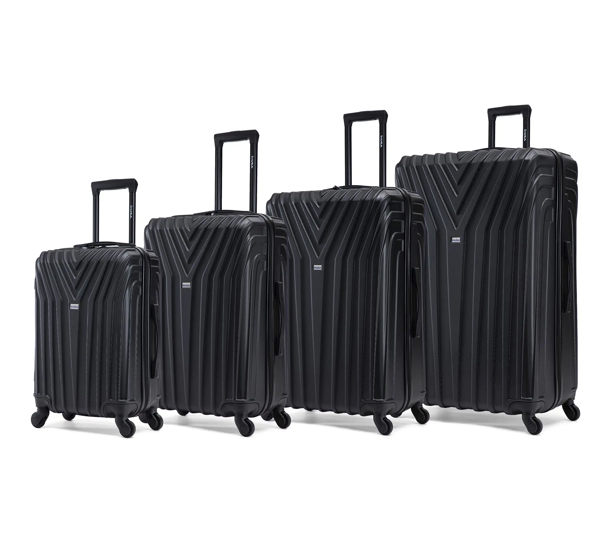 InUSA Vasty Lightweight Hardside Spinner 4 Piece Luggage Set InUSA Vasty Lightweight Hardside Spinner 4 Piece Luggage Set