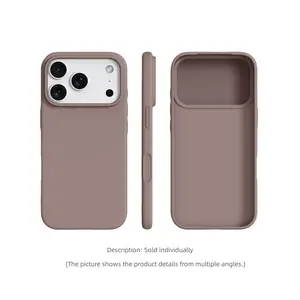 BASE MORE COVER ultra-thin liquid silicone, Protective iPhone case, soft touch feel, soft edge wrapping, matte soft shell, skin-like texture, naked case. Suitable for Apple iPhone 17 Pro Max/16/15/14/13 Pro Max Plus