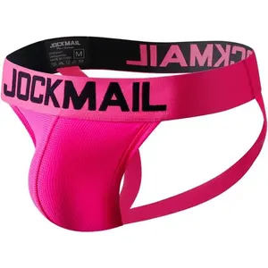 Mens Briefs Jock Strap Rainbow Breathable Men Sport Underwear Jockstrap for Gym Sport