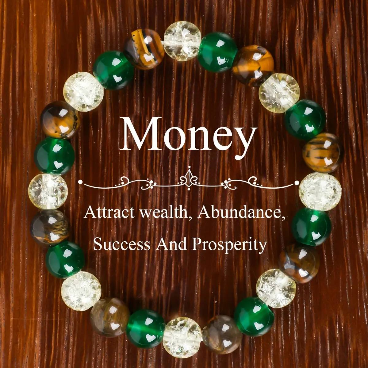 GADASLUY Unisex Prosperity Money Boho Tiger’s Eye Stone Bracelet - Fashionable Bracelet Jewelry, Ideal Gift for Adults, Solid, Odourless, Everyday Wear, Meaningful, Accessories Adults, Casual