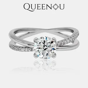 【839】Eternal Brilliance 1CT Synthetic Moissanite Ring
