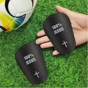 Mini Football Shin Guards Pair, Cross Series Unisex Thick Sports Protection Gear, Fitted Calf Design, All-Season Suitable, Soccer Training Equipment, Football Accessories