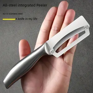 Stainless Steel Vegetable Peeler, Durable Kitchen Tool with Thick Blade, Ideal for Pumpkin and Lettuce, Easy Peel Design