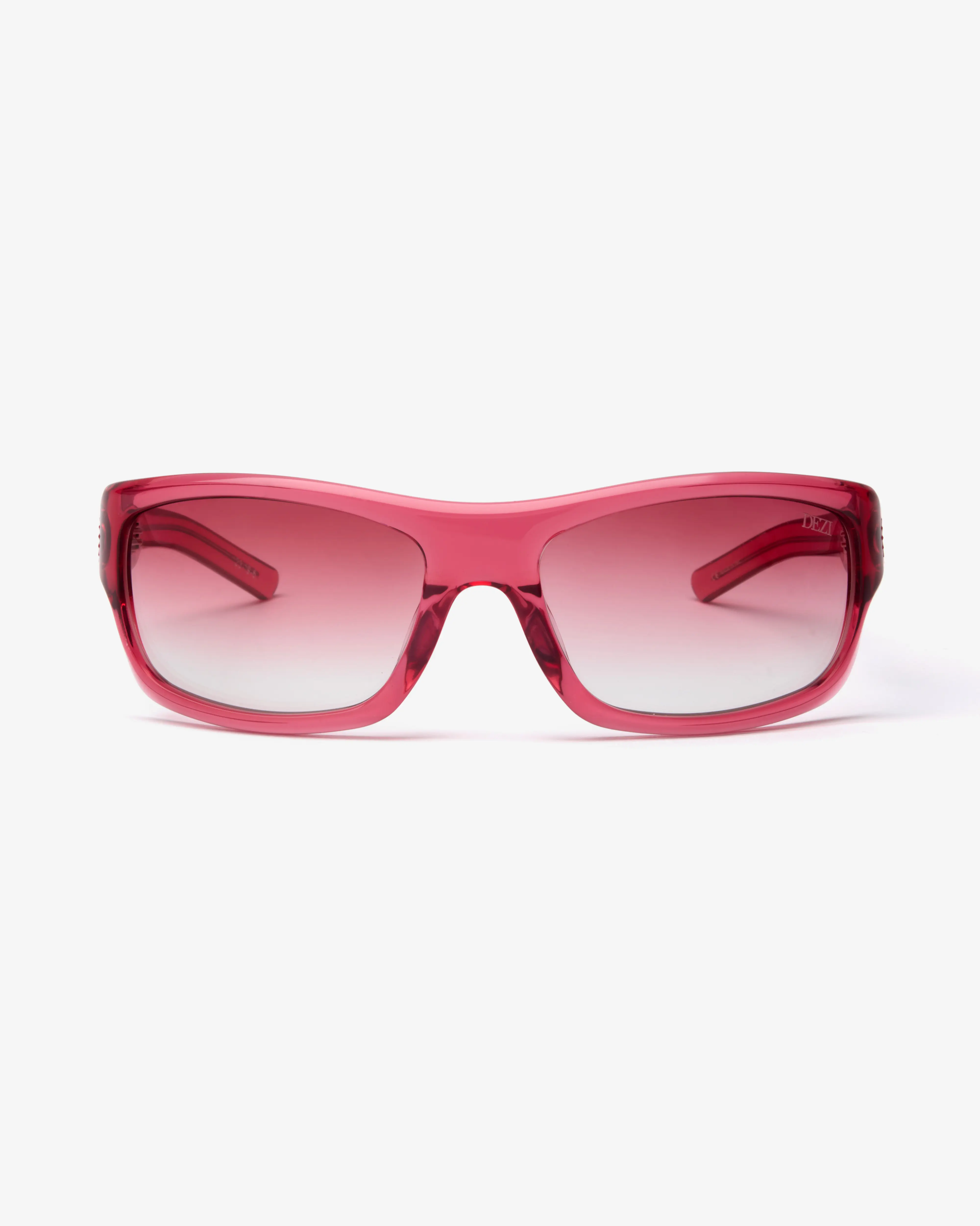 DEZI Tints Out Rectangle Wrap Sunglasses, Translucent Cellulose Acetate Frame with Tinted Lenses, Bold Shine & Full UVA/UVB Blue Light Protection, Tinted Lenses Sunglasses, Cr39 Lens