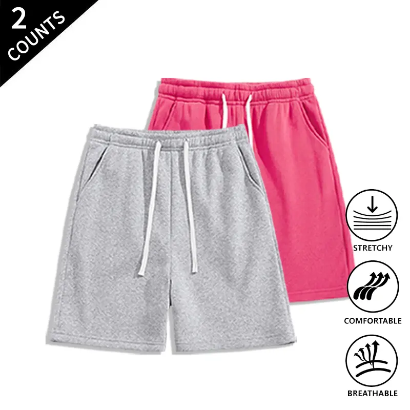 Summer Wins Men’s 2-Pack Value Pack Casual Shorts – Soft & Breathable, Drawstring Elastic Waist, Great for Everyday Wear at a Great Price