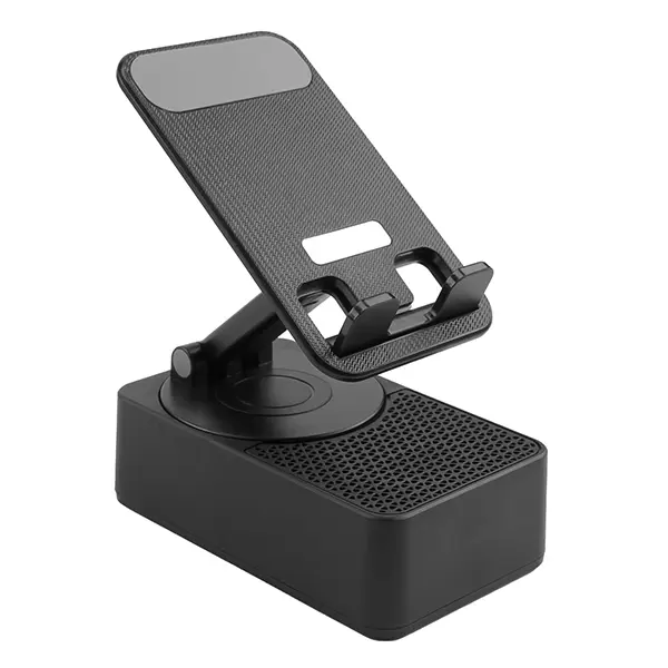 Wireless Bluetooth speaker, foldable anti slip phone stand speaker, audio smartphone, compatible with iPhone/Android suitable for families gifts Grey