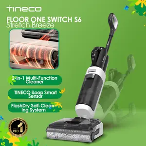 Tineco FLOOR ONE Switch S6 Stretch Breeze, Multi-Function Cleane, 180° Lay-Flat, Flashdry Self-Cleaning, Anti-Tangle Design